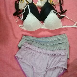 Sét áo bra lụa. Và quần cotton lụa