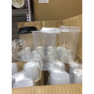 Cốc Lạnh PET nắp cầu 500ml