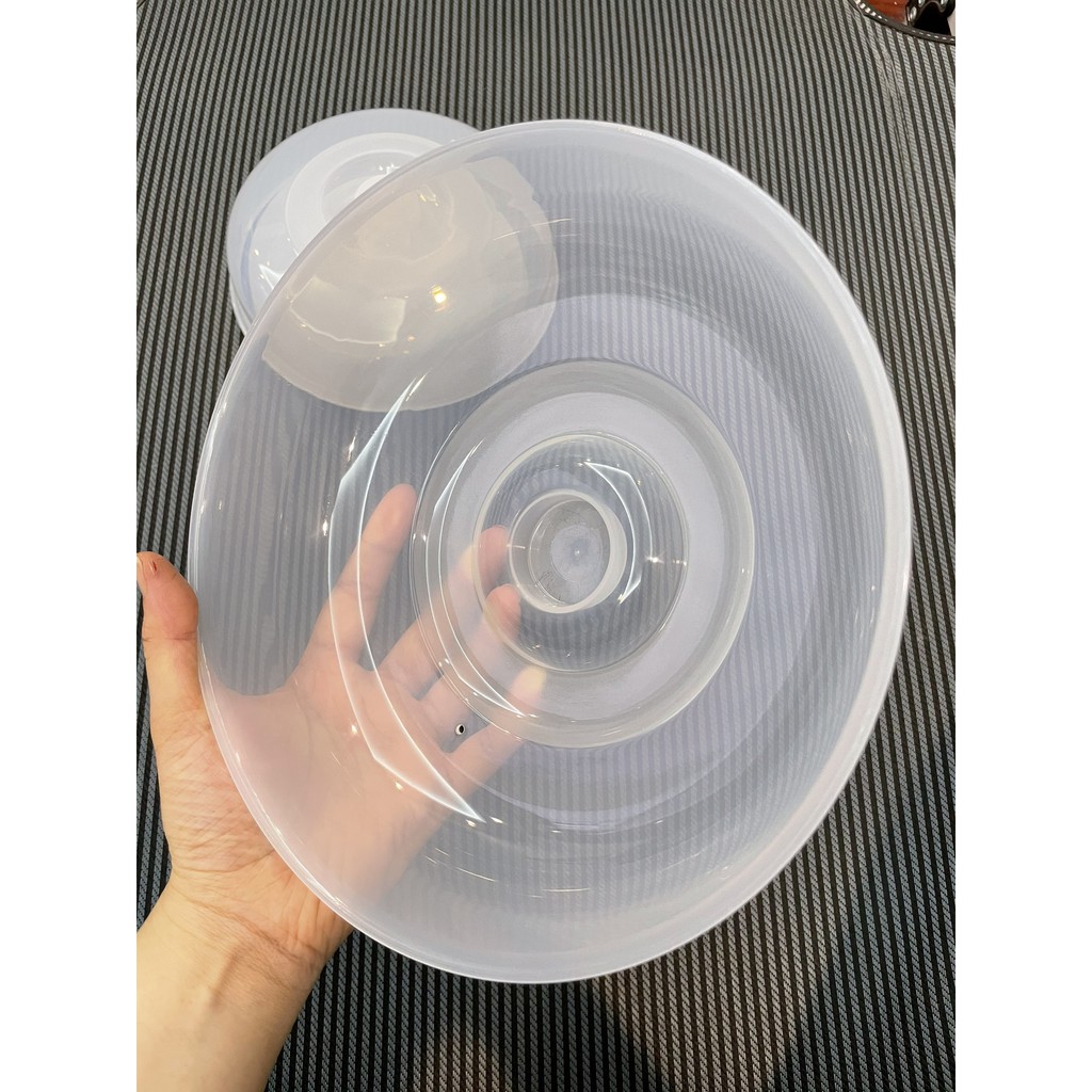 Bộ 4 nắp đậy dùng cho lò vi sóng Sanko Plastic nhiều kích thước phù hợp với mọi loại đĩa Nhật Bản