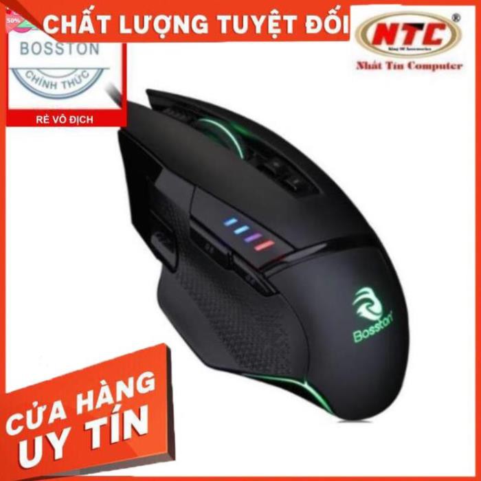 Chuột game 6D cao cấp Bosston GM800 Led đa màu cực đep