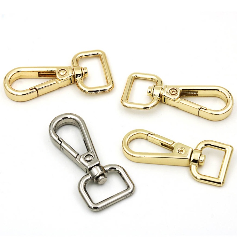 Set 10 Vòng Khóa Chữ D Bằng Kim Loại Dùng Để Làm Túi Xách / Dây Đeo Túi Xách DIY