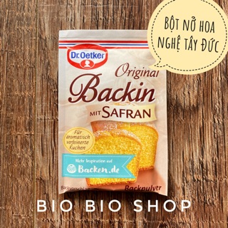 Bột nở Dr Oetker / hoa nghệ tây Safran Dr Oetker Backpulver