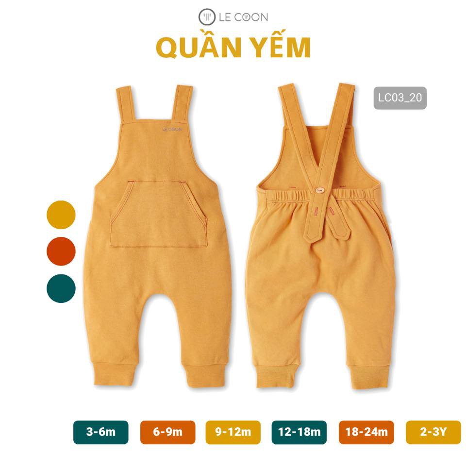 LE COON | Quần Yếm | COMFY | 3 tháng-3 tuổi