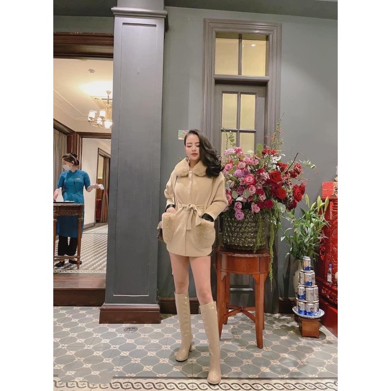 Áo len cổ lông siêu hótttt