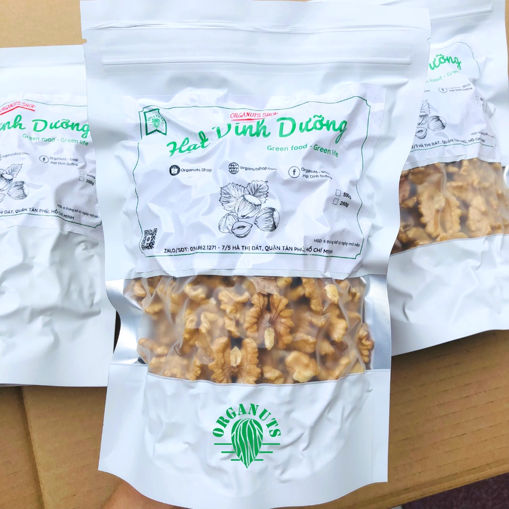 500g Nhân Óc Chó Vàng nhập khẩu Mỹ đã tách vỏ - Thơm ngon, bổ dưỡng by OrgaNuts