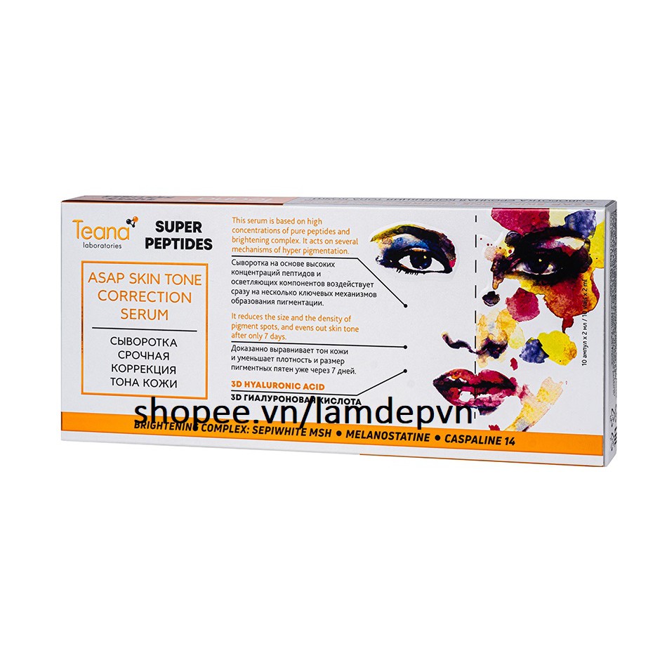 Serum Tean ASA Vàng Loại Bỏ Nám, Thâm Sạm Sau Mụn