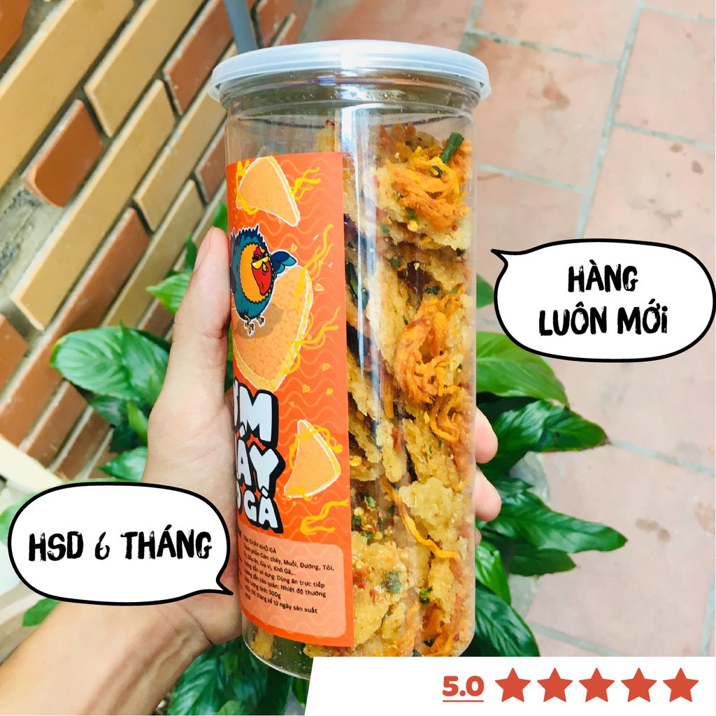 Cơm cháy lắc khô gà DumBum 300g đồ ăn vặt Sài Gòn vừa rẻ vừa ngon