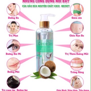 Sỉ 5 dầu dừa 250ml coco secret