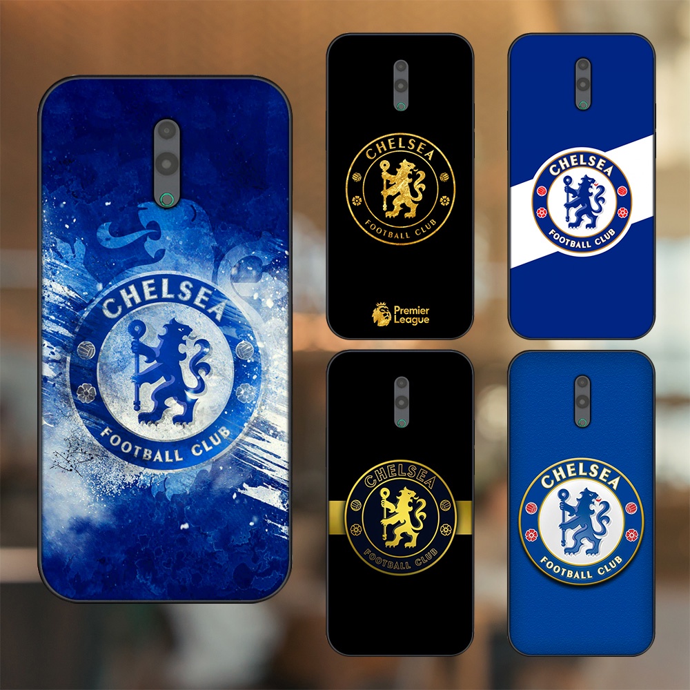 Ốp lưng Oppo Reno viền đen in hình Chelsea FC