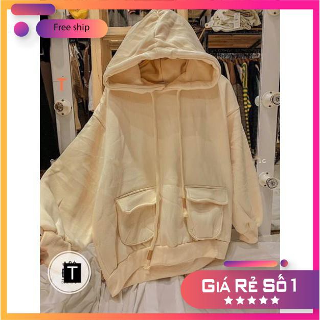 Áo hoodie nam nữ TUVY  Áo hodie hai túi hộp Tr&Đ siêu đẹp Nỉ cotton mềm mũ 2 lớp thu đông