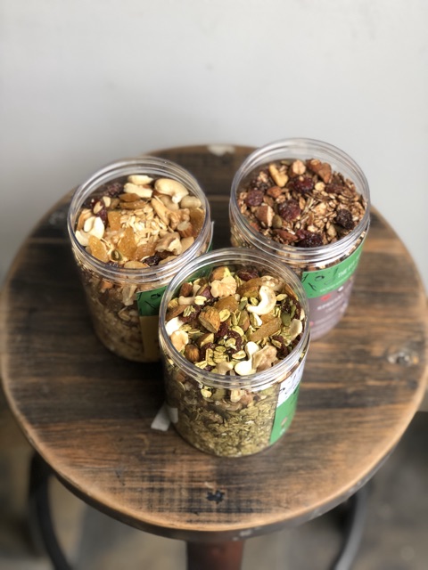 Granola- Ngũ Cốc Ăn Kiêng Không Đường- Hũ 500g