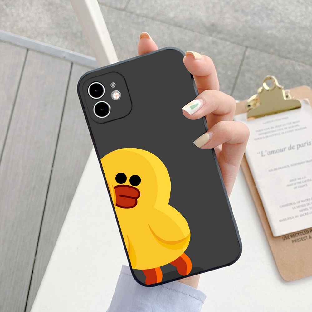 Ốp Lưng Iphone TPU Cạnh Vuông Couple Duck, BVC Iph6/6plus/6s/6splus/7/7plus/8/8plus/x/xs/11/12/pro/13/promax