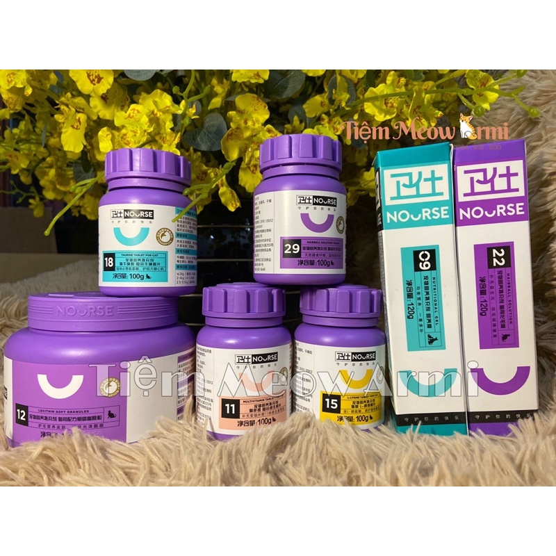 VIÊN NHAI, GEL DINH DƯỠNG NOURSE BỔ SUNG DƯỠNG CHẤT TOÀN DIỆN CHO MÈO