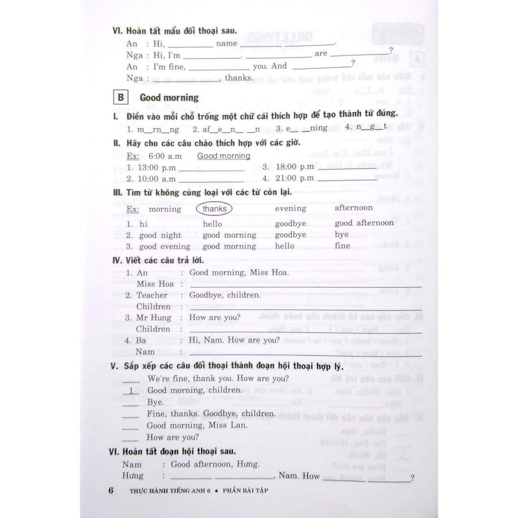 Sách Bài Tập Thực Hành Tiếng Anh 6