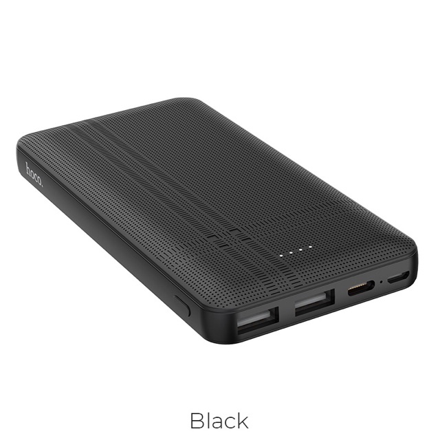 Sạc dự phòng hoco j48 dung lượng 10000 mAh - Sạc pin có 2 cổng USB nên cùng lúc nhiều thiết bị