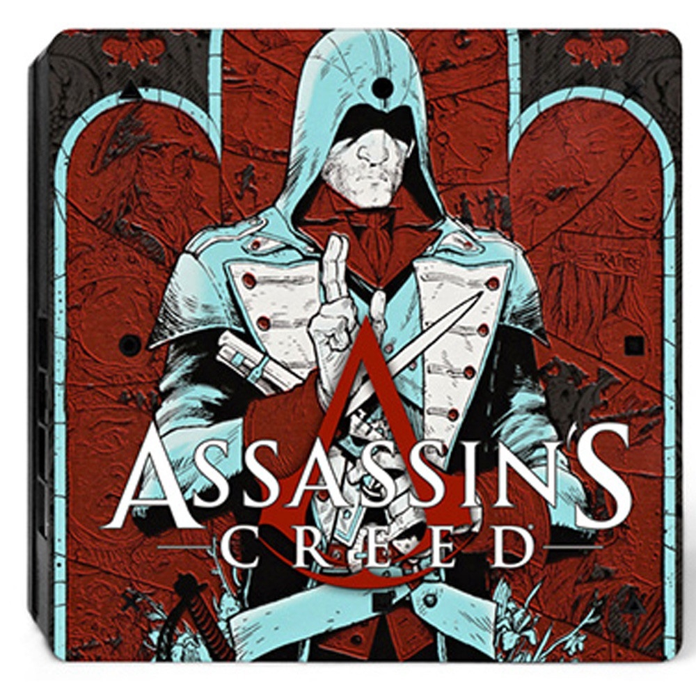 Bộ miếng dán bảo vệ tay cầm và máy chơi game PlayStation 4 hình Assassin's Creed đẹp mắt