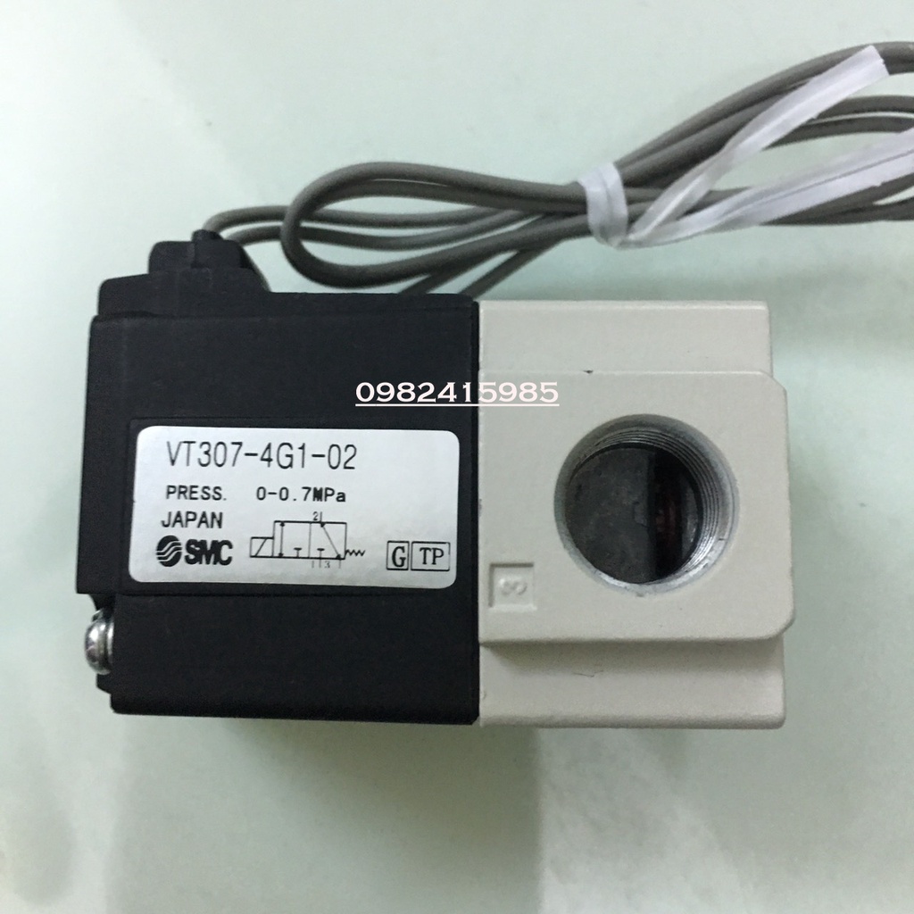 VT307-5G1-02  VT307-4G1-02  Van điện từ 3/2 Ren 13mm Hãng SMC VT307 SNS