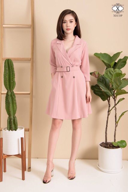 Đầm Xecop kiểu dáng Vest