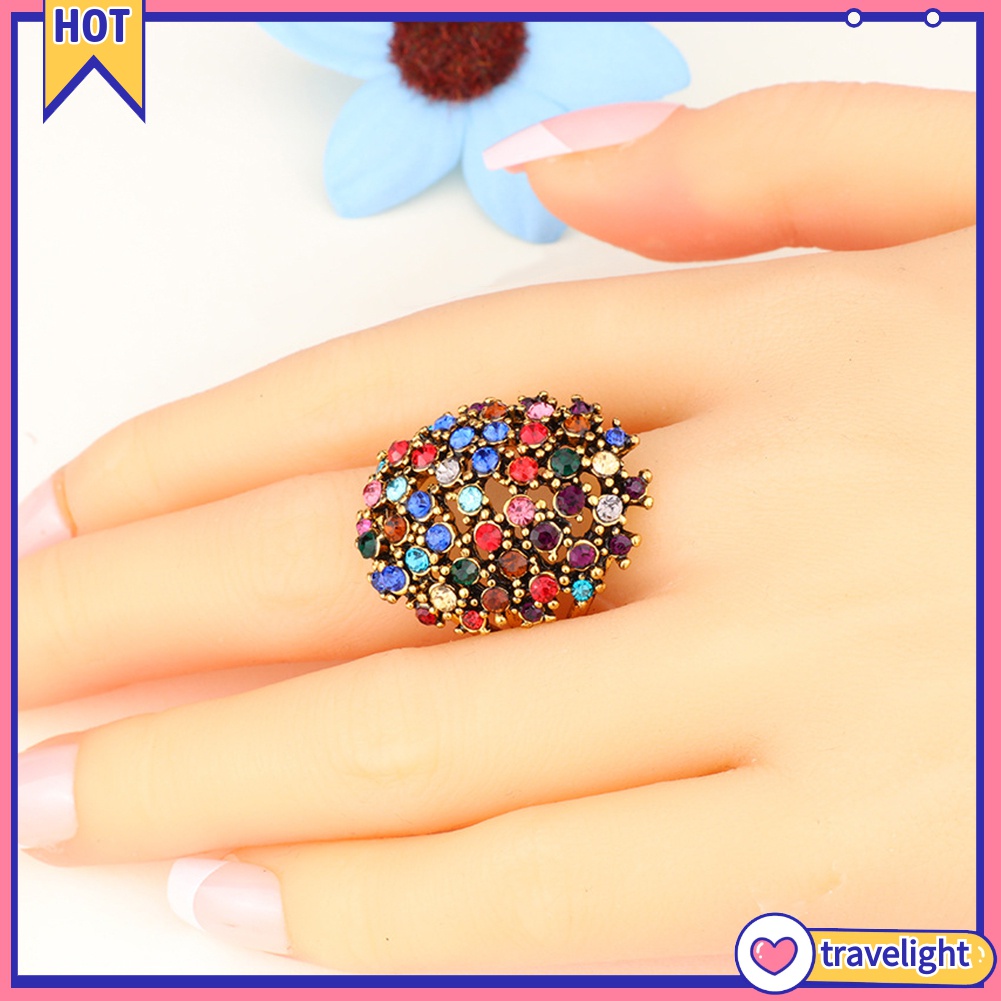 Nhẫn Đính Đá Hình Oval K1 Sang Trọng