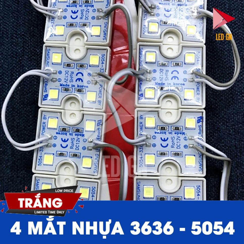 LED Hắt 4 Bóng 3636 - Chip LED 5054 [ Vỉ 20 bóng ]