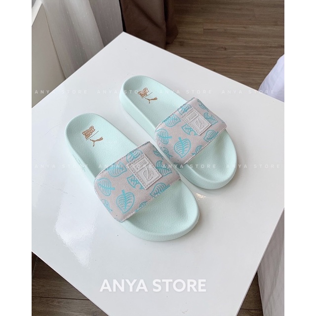 DÉP PU.MA ANIMAL CROSSING MÀU XANH MINT & BLUE Hỗ trợ đổi size ]