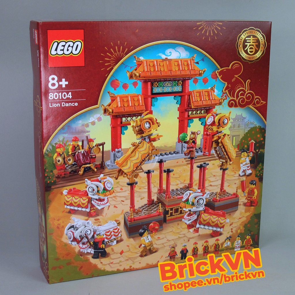 LEGO 80104 Múa Lân Sư Ngày Tết – Lion Dance [New Sealed, Hàng Đan Mạch]