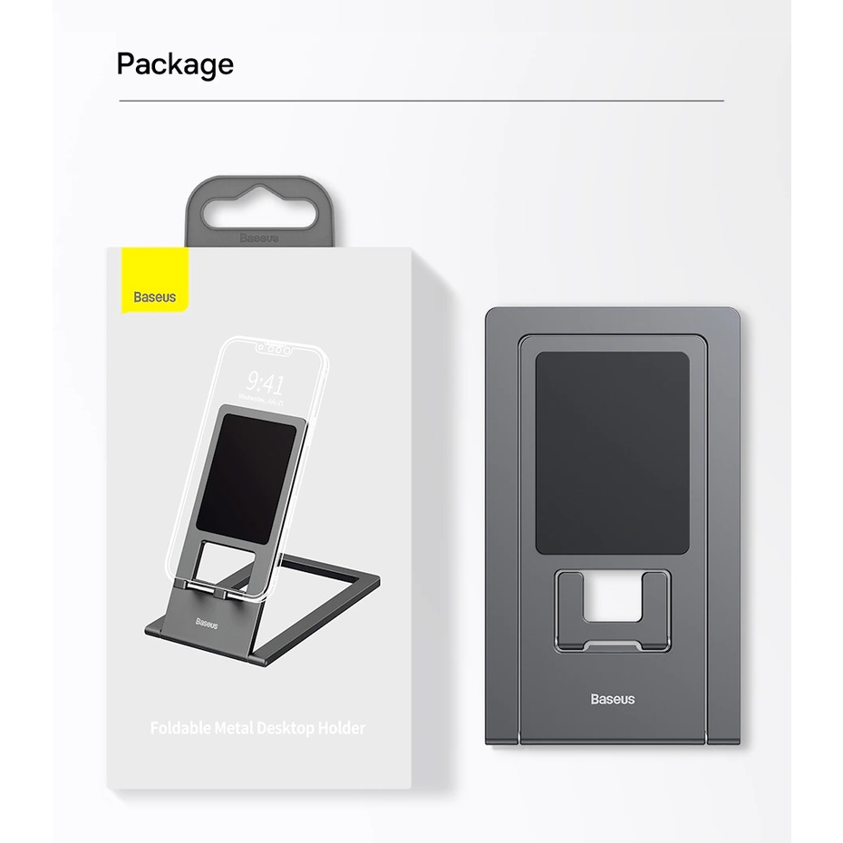 Giá đỡ máy tính bảng để bàn Baseus - đế tản nhiệt ipad điều chỉnh 360 gấp đa năng cho học online livetream ..