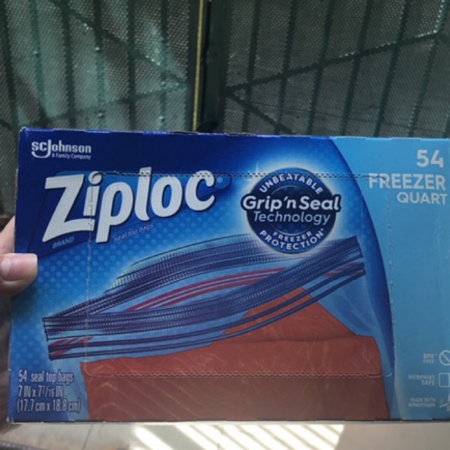 Túi bảo quản thực phẩm Ziploc Johnson của Mỹ - loại 54 túi freeze quarts