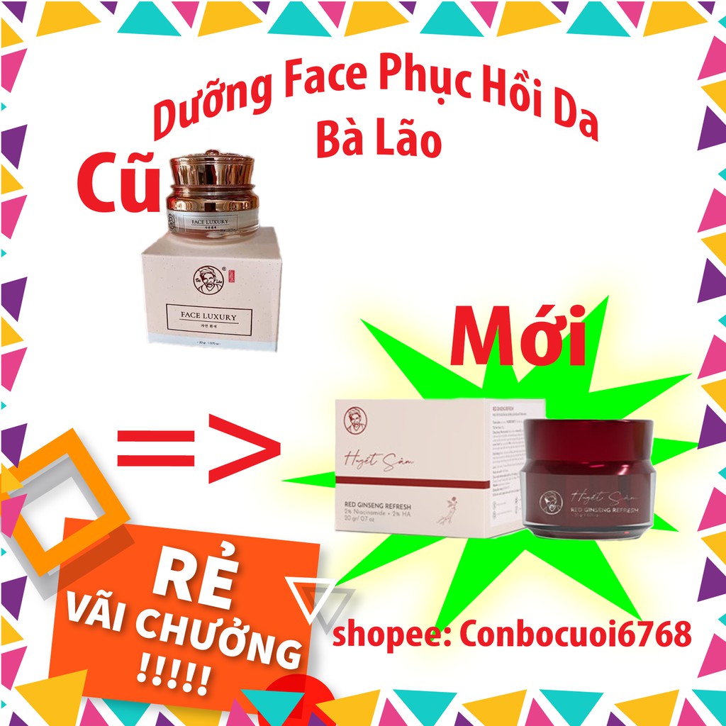  Dưỡng Face Huyết Sâm Bà Lão - RED GINSENG REFRESH 20gr