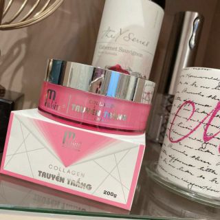 Body truyền trắng kén tằm hồng - collagen vanilla Mwhite
