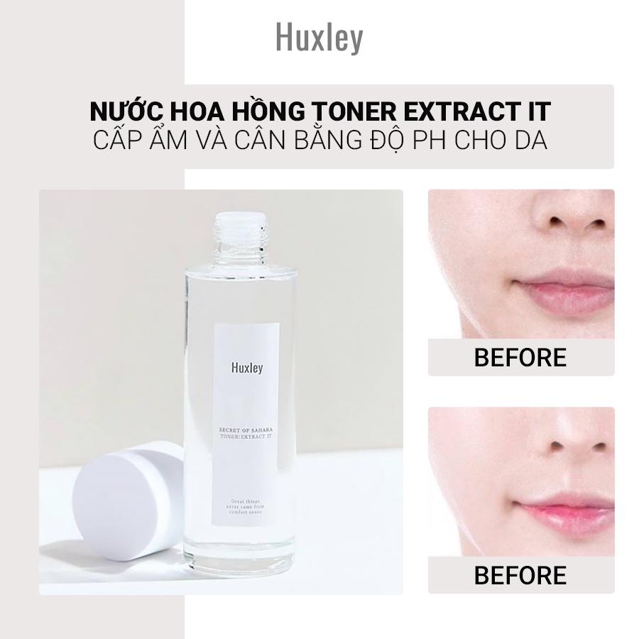 Set 3 món dưỡng da chống lão hóa Huxley Set Antioxidant Trio 200ml