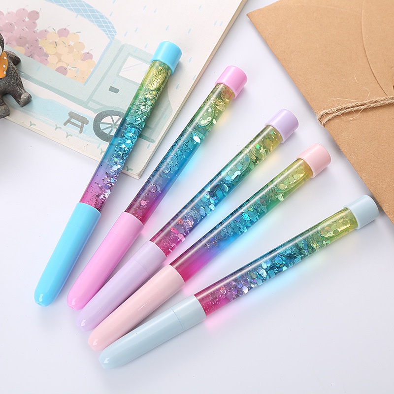 Bút Gel Kim Tuyến Họa Tiết Hoạt Hình Dễ Thương Cho Học Sinh