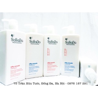 Dầu gội và hoàn hình suôn mượt Sasaba 800ml