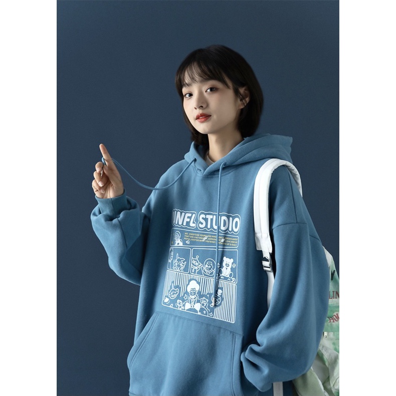 RẺ VÔ ĐỊCH  Áo khoác nỉ bò sữa Chống Nắng Áo hoodie Khóa Kéo form rộng nam nữ Unisex