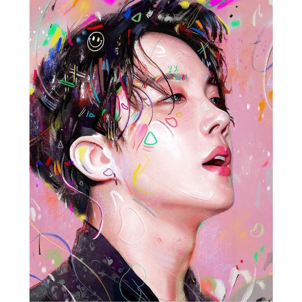 Tranh Tô Màu Số Hóa BTS KHUNG 40*50