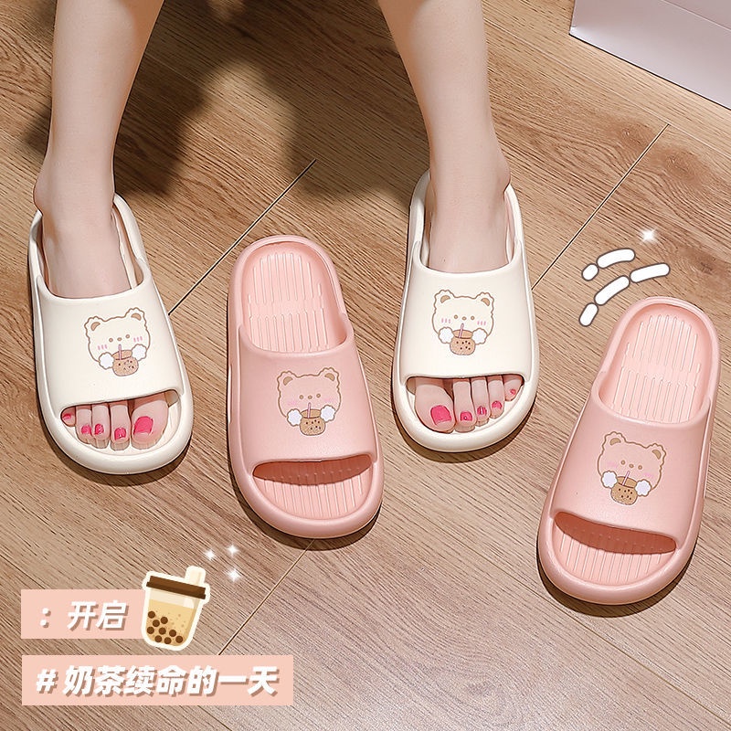 Dép lê Dép Đi Trong Nhà Chống Trượt Kiểu Hoạt Hình Đáng Yêu Hợp Thời Trang Hè