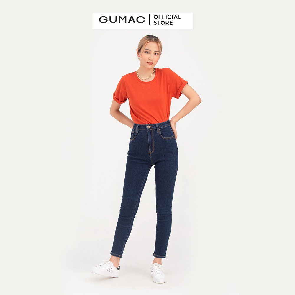 Quần jeans skinny GUMAC ôm body chuẩn dáng nhiều màu QJB732