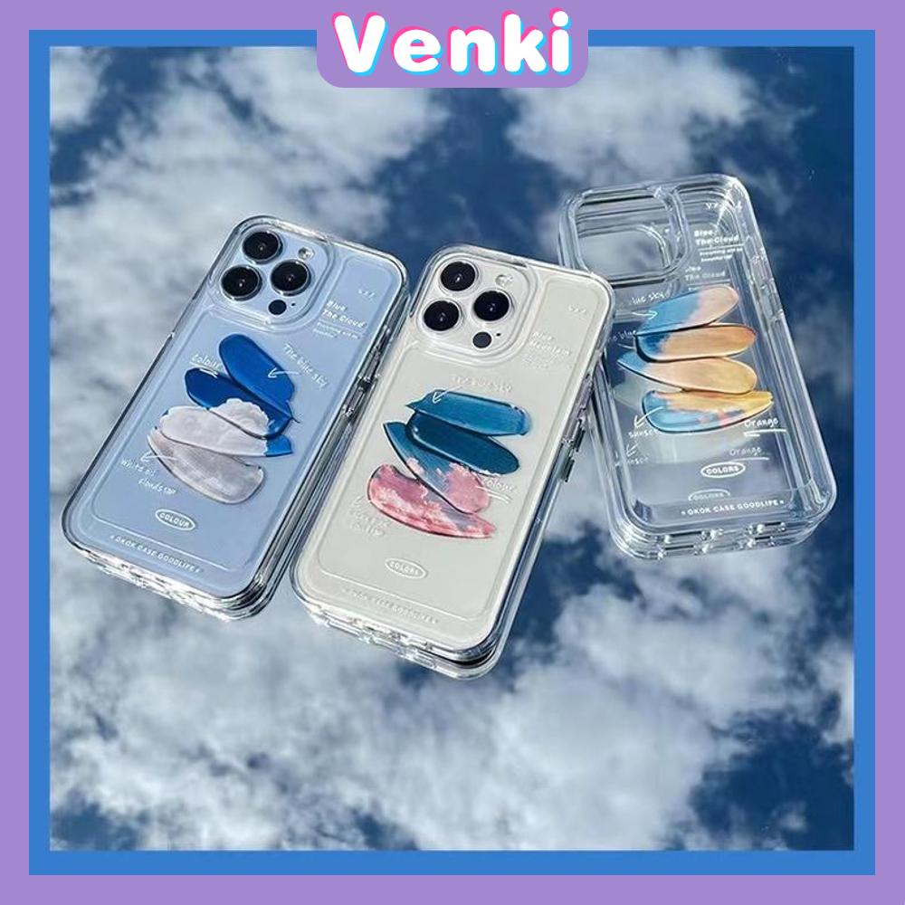 Ốp điện thoại TPU dày trong suốt họa tiết graffiti bảo vệ camera thích hợp cho iPhone 13 Pro Max 12 Pro Max 11 7 Plus