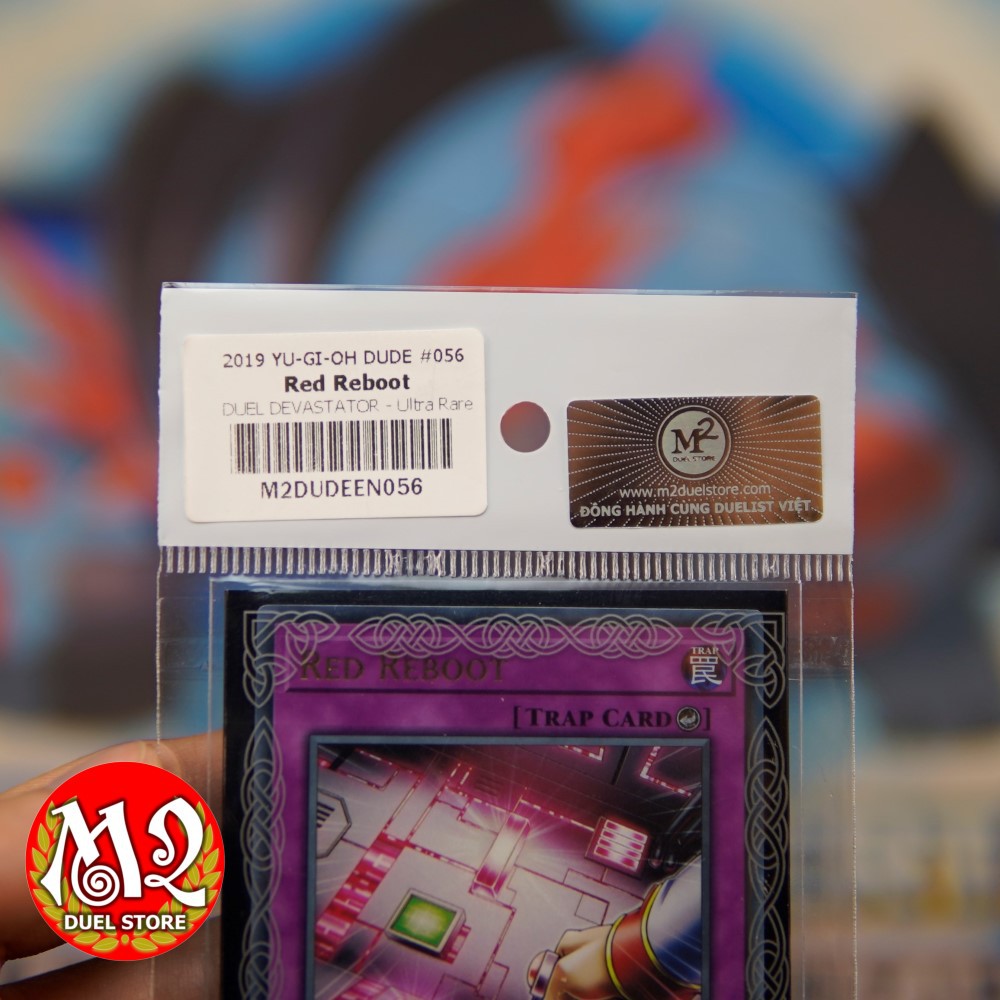 Thẻ bài yugioh DUDE-EN056	Red Reboot - Ultra Rare -  Bảo quản M2SCCQ-LITE