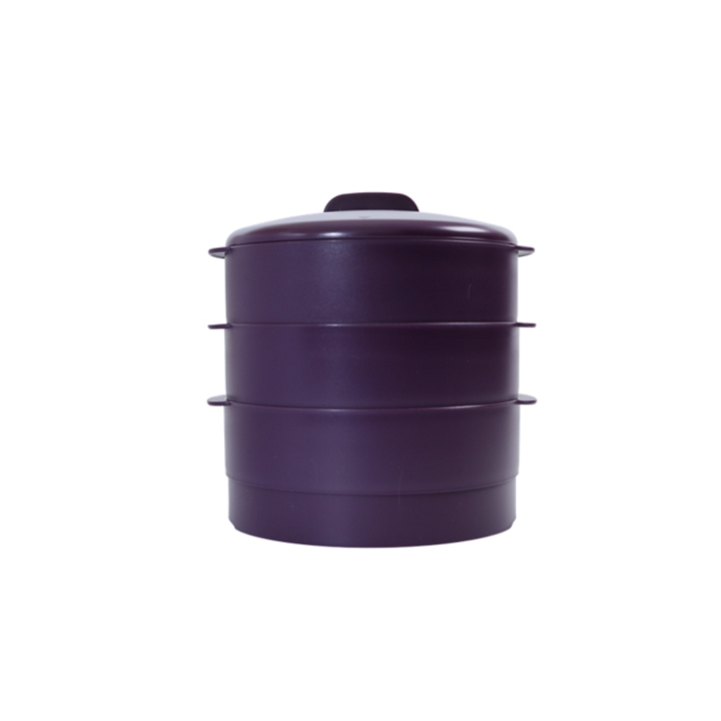 Xửng Hấp Tupperware Steam It 3 Tầng Màu tím
