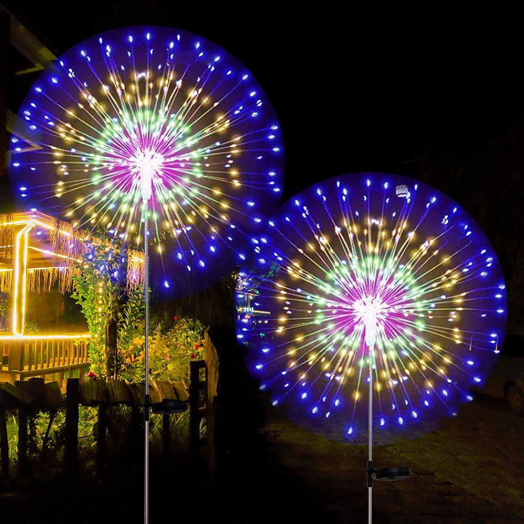 150/120/90LED đèn Năng Lượng Mặt Trời Với Hình Dạng Pháo Hoa đèn Led Trang Trí for Beauty Garden Trang Chủ Nhà ở đường Dẫn Cừu Con Sân Vườn Decor