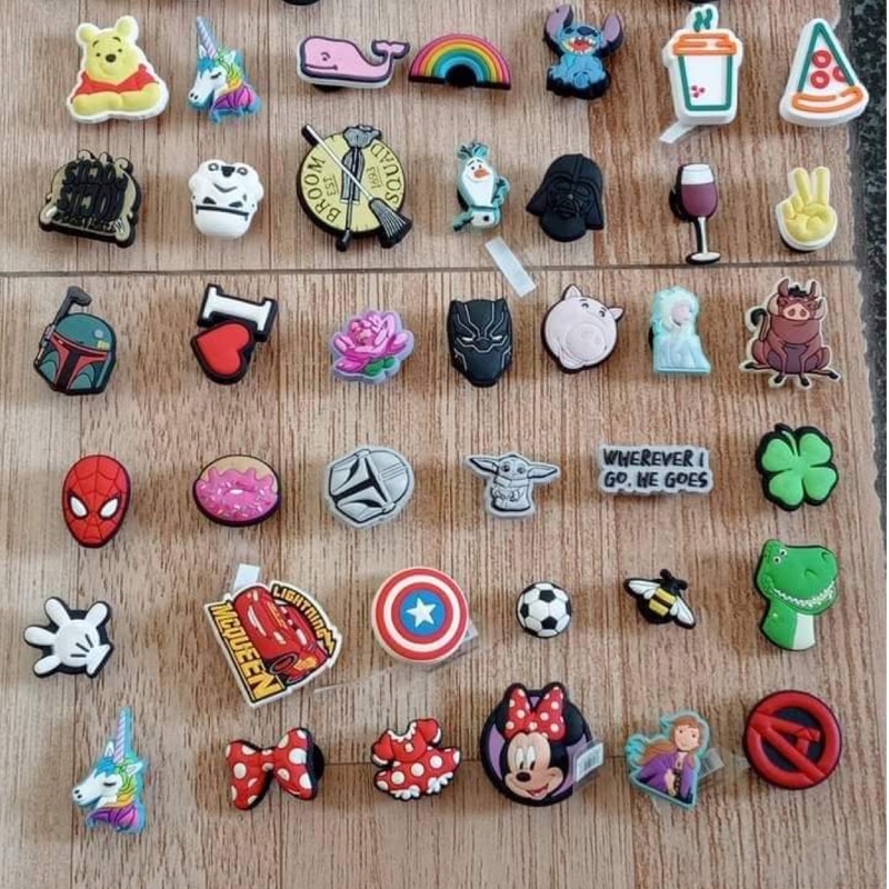 ( Chính hãng) Jibbiz, Charm, Sticker nhựa gắn dép Cross chuẩn