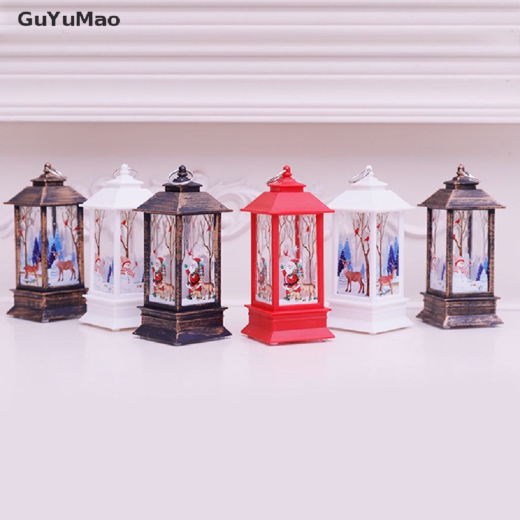 [cxGUYU] Đèn LED Điện Tử Hình Nến Người Tuyết Giáng Sinh Nhỏ Để Bàn Ban Đêm PRTA