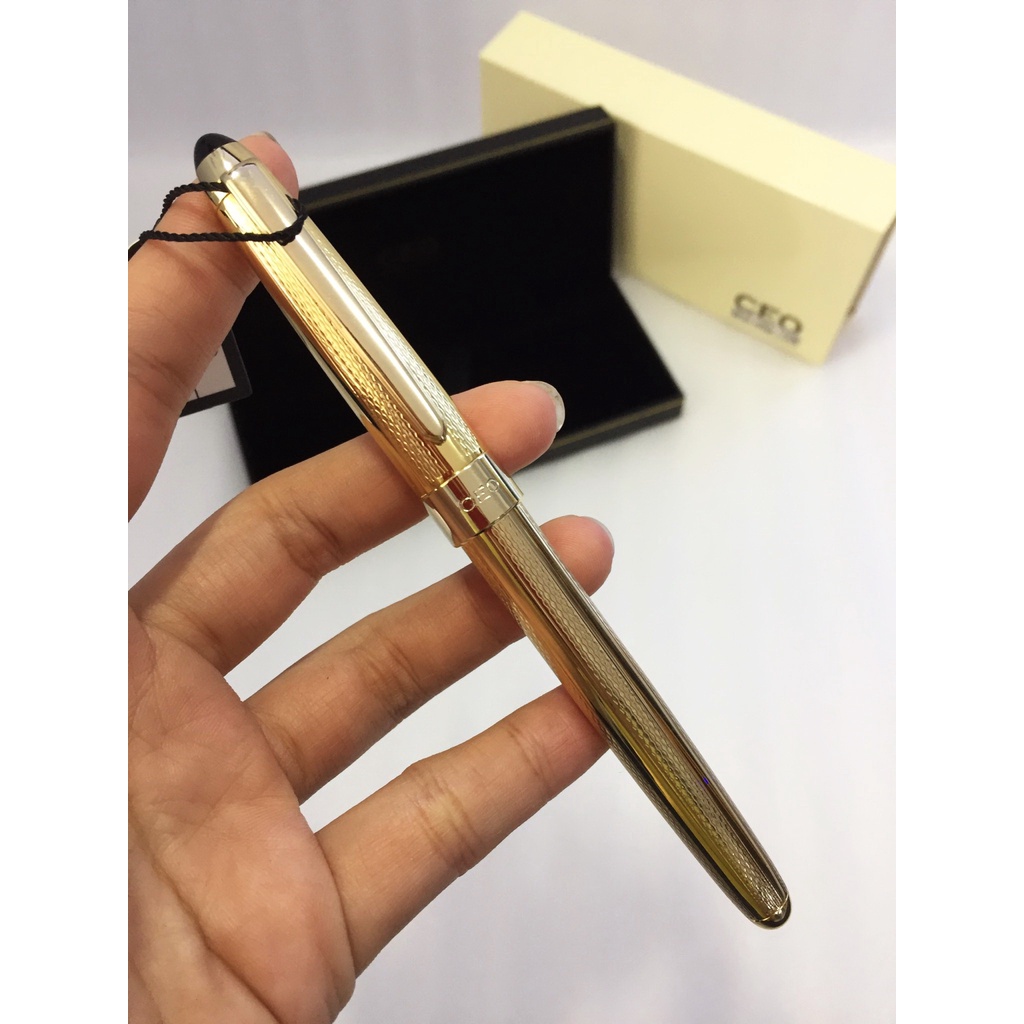 Bút ký doanh nhân CEO NS13 NS14 cao cấp màu vàng óng sang trọng dùng làm quà tặng bạn bè đồng nghiệp Matastore
