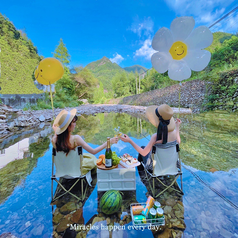 Bong Bóng Nhôm Hình Hoa Trang Trí Tiệc Sinh Nhật