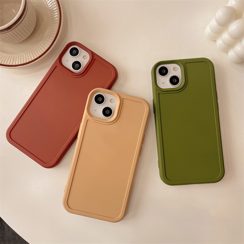 Ốp Điện Thoại Nhựa Cứng Chống Sốc Chống Rơi Vỡ Bảo Vệ Da Cho iPhone 14 13 12 11 Pro Max XS XR X