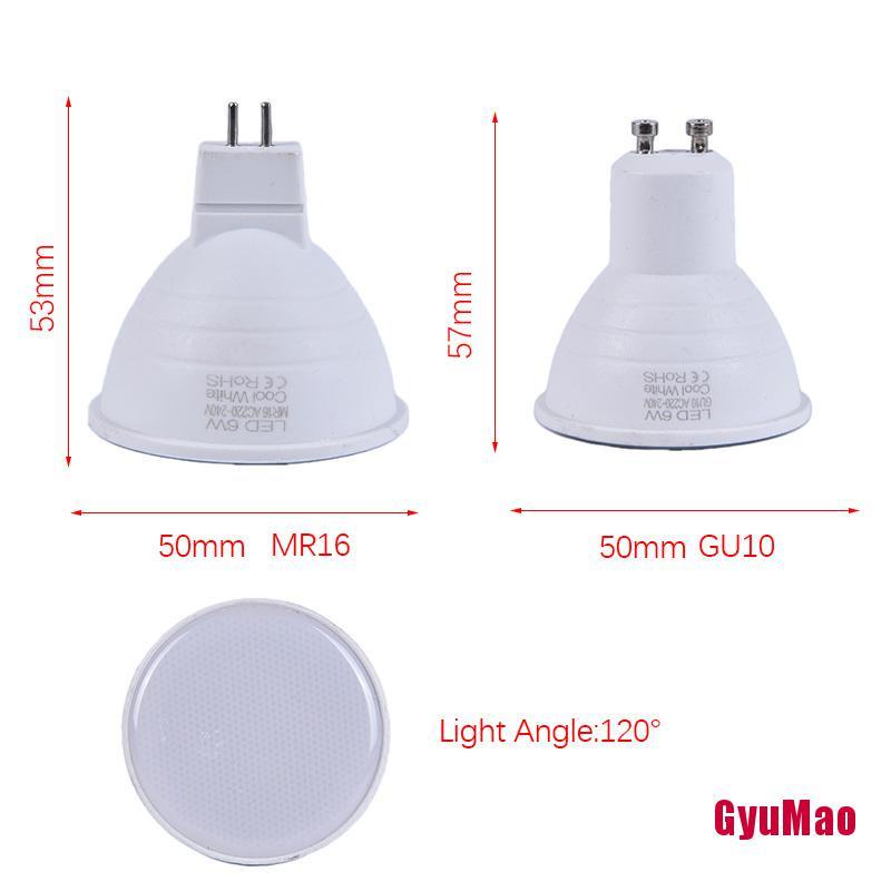 Bóng Đèn LED GU10 COB 6W MR16 220V Ánh Sáng Trắng