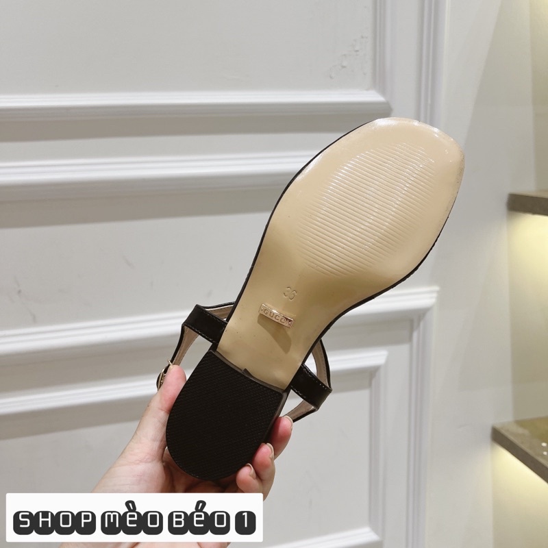 Sandal gc kẹp xỏ ngón tag khoá đồng fullbox
