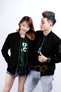 Áo khoác bomber kaki 2 lớp