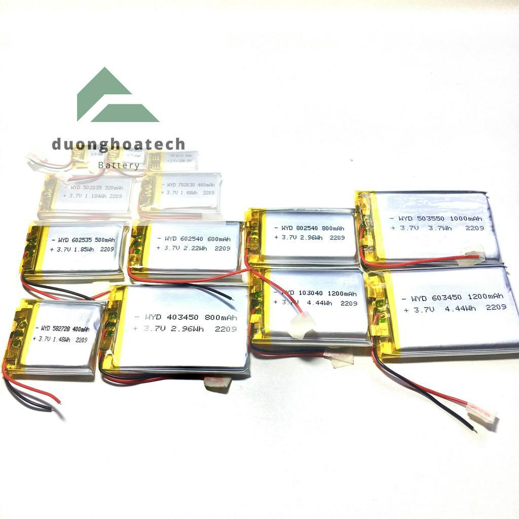 Pin Li-Po Lithium Polymer 3.7V Dung Lượng 500mAh 5.8x20x35mm Dùng Cho Thiết Bị Điện Tử